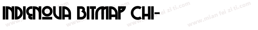 indienova Bitmap Chi字体转换